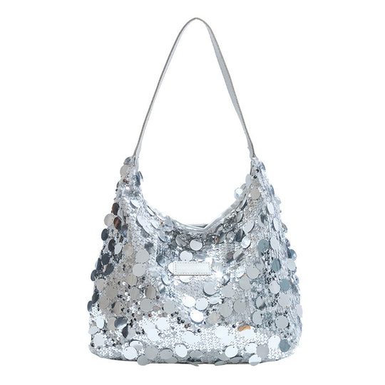 Damen Beuteltasche mit funkelndem Paillettenbesatz Nord Taschen