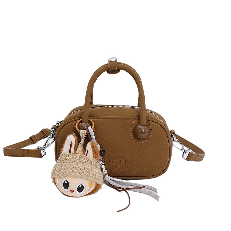 Damen Mini-Handtasche mit verspieltem Tieranhänger Nord Taschen