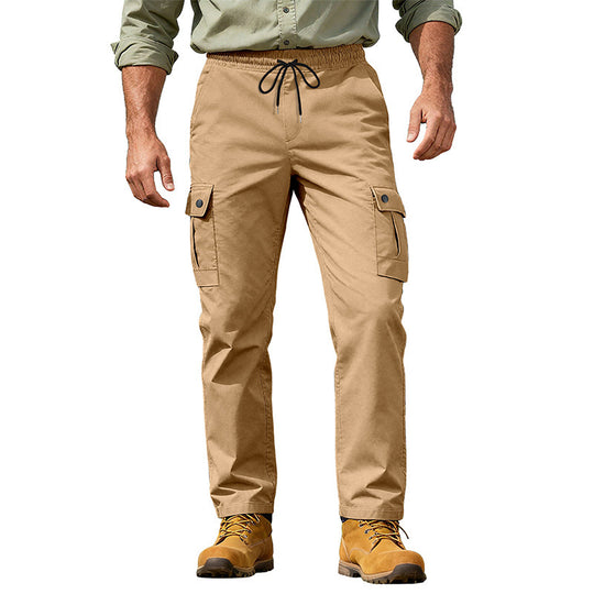 Herren Utility-Cargo-Hose mit elastischem Bund, verstellbarem Kordelzug und Mehrfachtaschen Nord Taschen