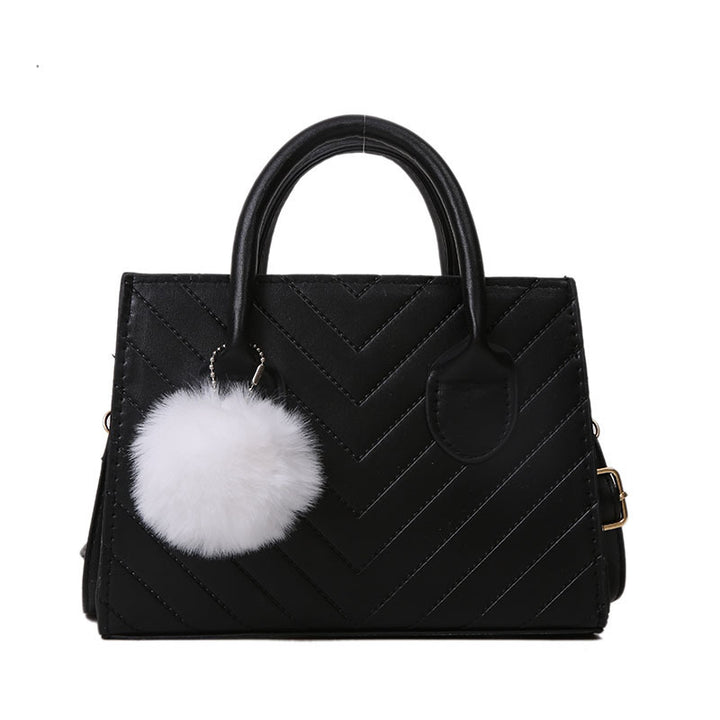 Damen elegante Handtasche im strukturierten Chevron-Design Nord Taschen