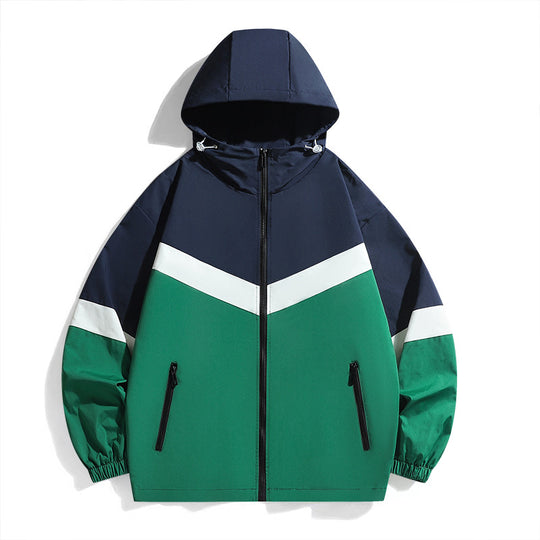 Herren Funktionale Windbreakerjacke mit hohem Kragen Nord Taschen