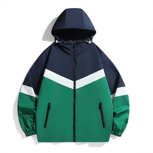 Herren Funktionale Windbreakerjacke mit hohem Kragen Nord Taschen