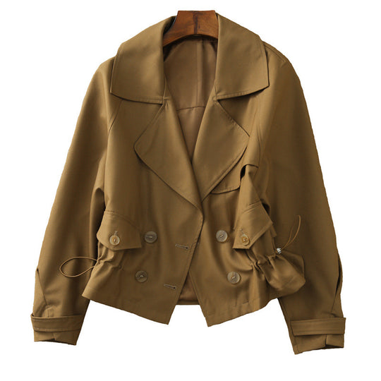 Damen modische Übergangsjacke mit elastischem Bund Nord Taschen