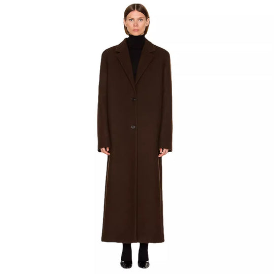 Damen Maximaler Einreihiger Mantel im Oversize‑Schnitt mit klassischem Revers Nord Taschen