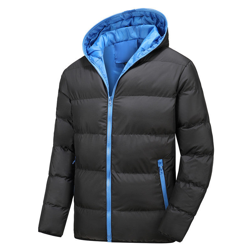 Herren Stepp-Winterjacke mit Kapuze, ultraleichter Thermoisolierung und kontrastierenden Reißverschlüssen Nord Taschen