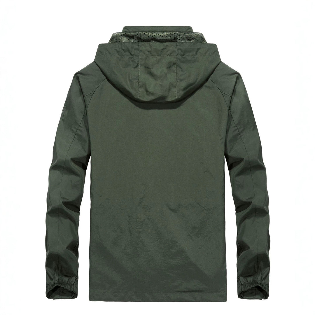 Herren Leichte Allwetter-Fieldjacke mit Kapuze, Mesh‑Innenfutter und Reißverschlusstaschen Nord Taschen