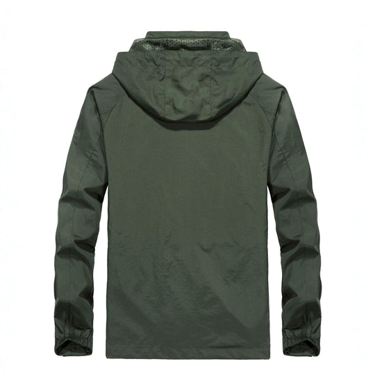 Herren Leichte Allwetter-Fieldjacke mit Kapuze, Mesh‑Innenfutter und Reißverschlusstaschen Nord Taschen