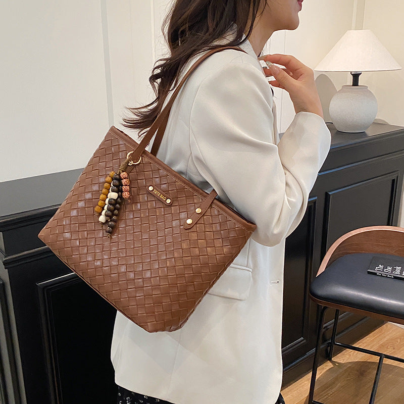 Damen elegante geflochtene Tote Bag Nord Taschen