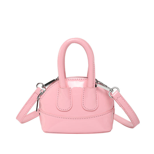 Damen Mini-Handtasche mit elegantem Hochglanz-Finish und abnehmbarem Schulterriemen Nord Taschen