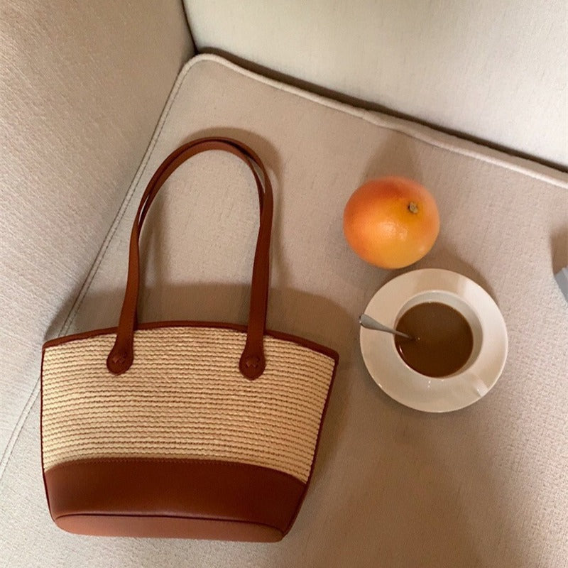 Damen Einkaufstasche aus hochwertigem Naturmaterial mit modernem Design Nord Taschen