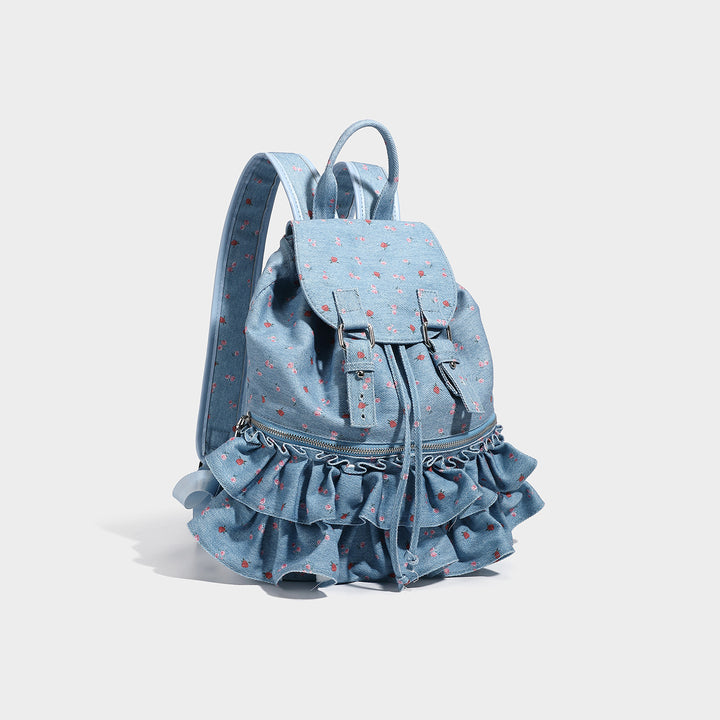 Damen Rucksack mit fransiger Rüschendetail Nord Taschen