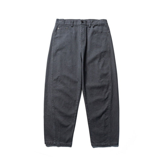 Herren Konisch geschnittene Twill-Hose mit hoher Taille und fünf Taschen Nord Taschen