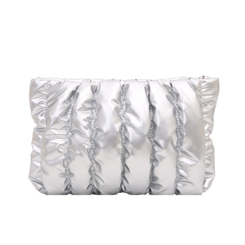 Damen elegante Clutch-Tasche mit geschmeidiger Pfennig-Optik Nord Taschen