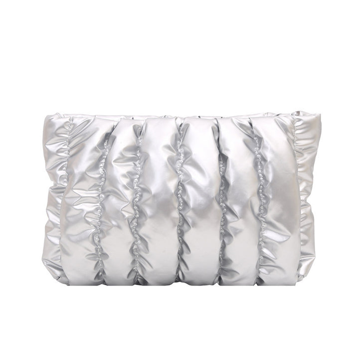 Damen elegante Clutch-Tasche mit geschmeidiger Pfennig-Optik Nord Taschen