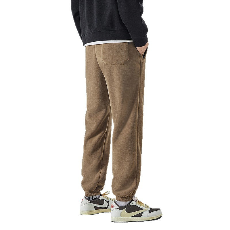Herren Gefütterte Sweatpants mit Sherpa‑Innenfutter und elastischen Bündchen Nord Taschen