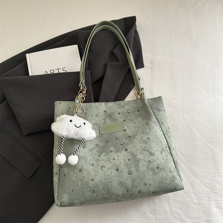 Damen modische Tote Bag mit verspieltem Anhänger Nord Taschen