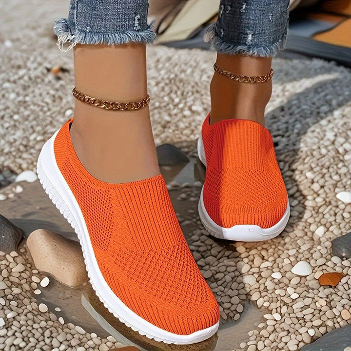 Damen bequeme und atmungsaktive Slip-On Sneaker
