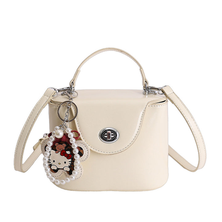 Damen elegante Mini-Handtasche mit modischem Anhänger Nord Taschen