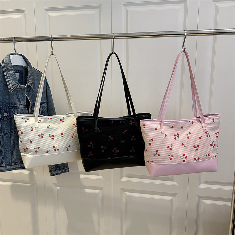 Damen Tragetasche mit floralem Muster und strapazierfähigem Kunstleder Nord Taschen