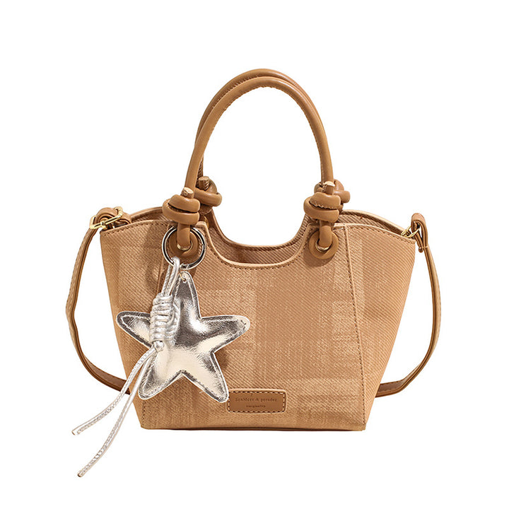Damen modische Handtasche mit robustem Design und abnehmbarem Sternanhänger Nord Taschen