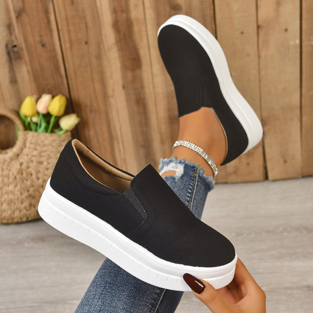 Damen Slip-On Sneakers mit rutschfester Sohle und atmungsaktivem Obermaterial