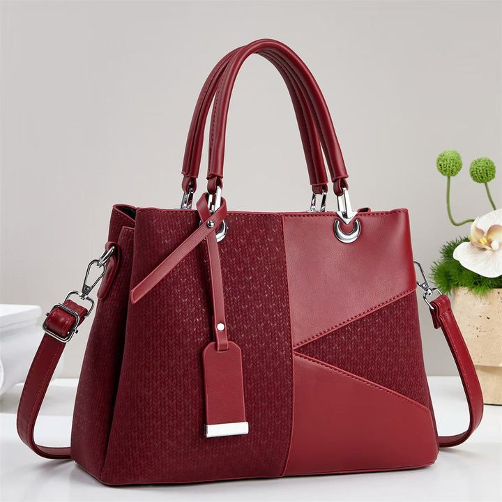 Damen modische Handtasche mit strukturiertem Design und abnehmbarem Schulterriemen Nord Taschen
