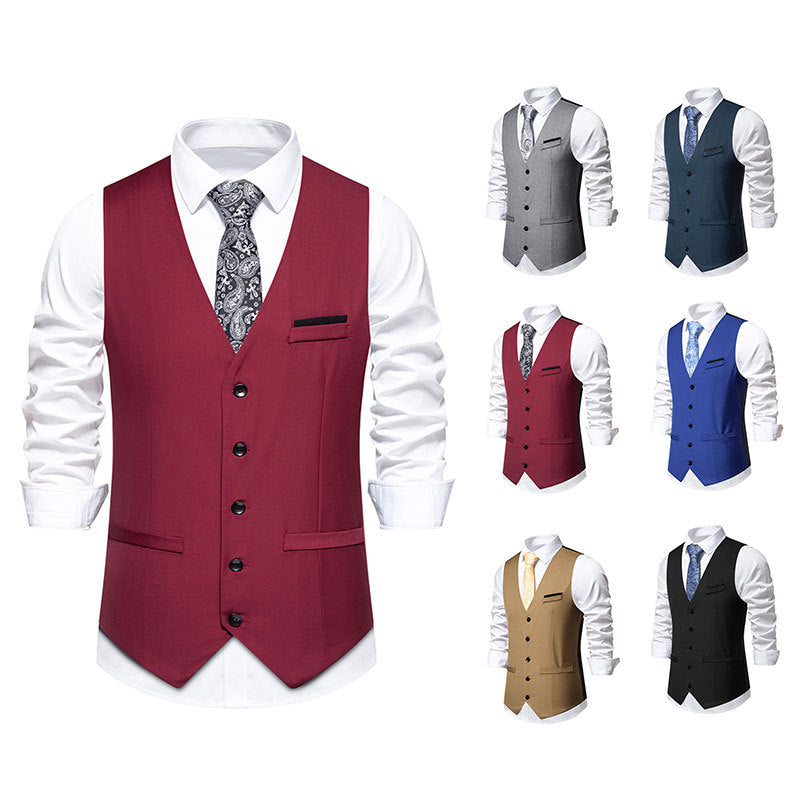 Herren elegante Weste im klassischen Stil mit modernem Schnitt Nord Taschen