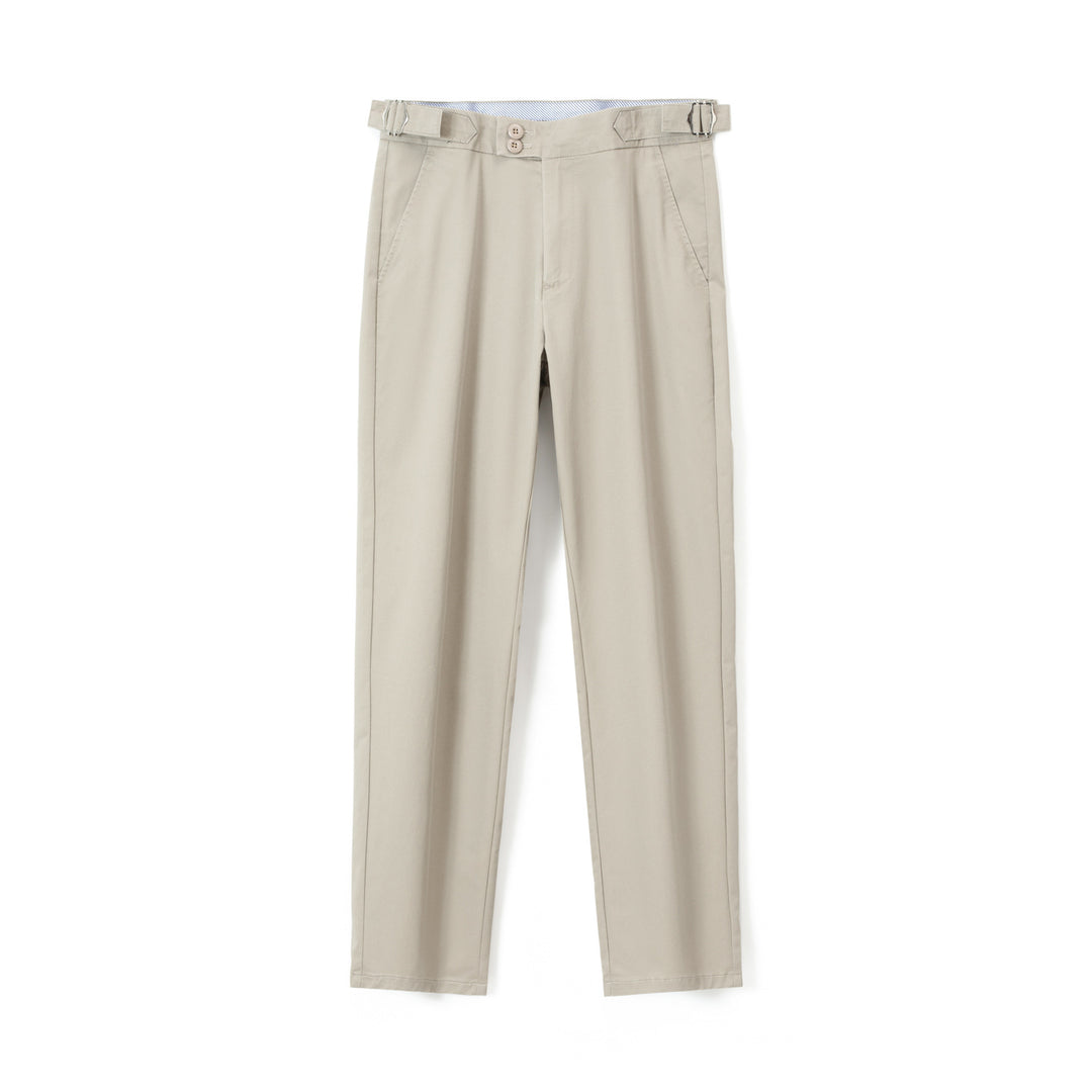 Herren Konische Chinohose mit seitlichen Taillenverstellern & schlanker Bundfalte Nord Taschen