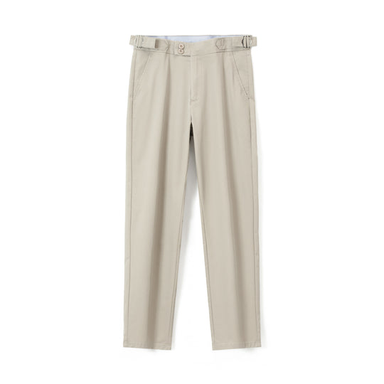 Herren Konische Chinohose mit seitlichen Taillenverstellern & schlanker Bundfalte Nord Taschen