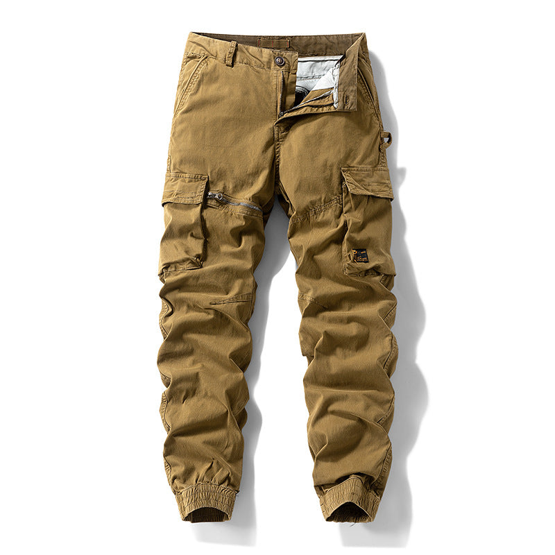 Herren Carpenter-Style Cargohose mit Zip-Knöchel, verstärkten Kniepaneelen und multifunktionalen Taschen Nord Taschen