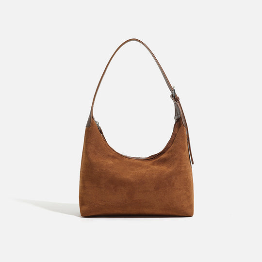 Damen modische Hobo Tasche mit weichem Nubukleder Nord Taschen