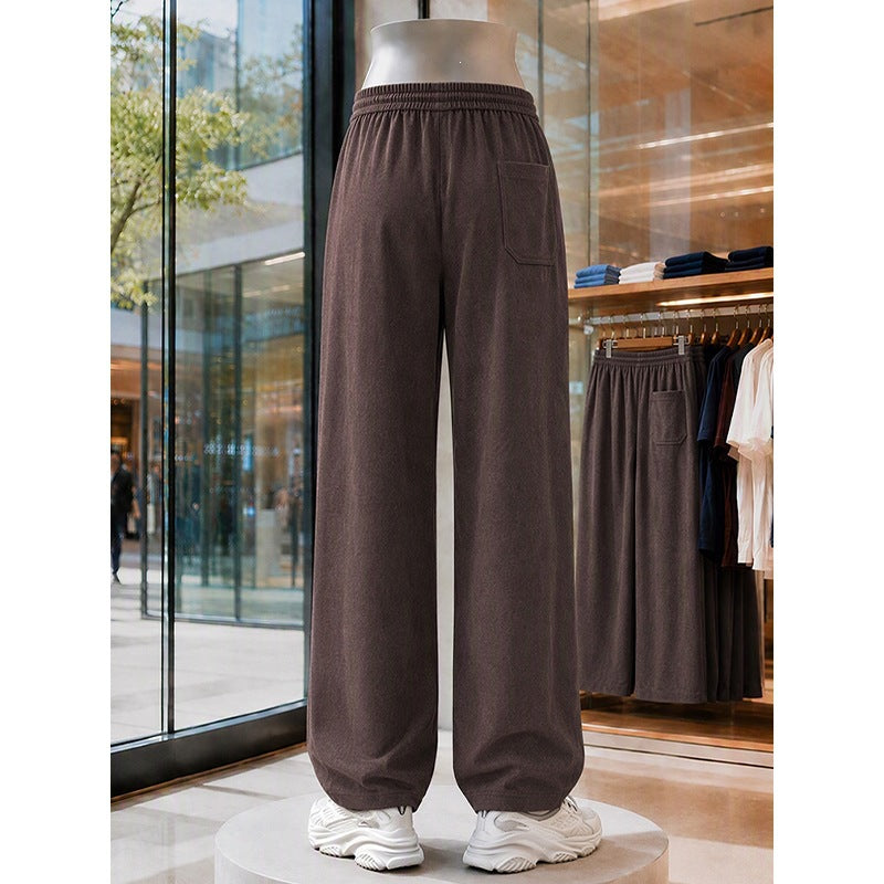 Herren Weite Baumwollmix-Jogginghose im Oversize-Schnitt mit Tunnelzug und Seitentaschen Nord Taschen