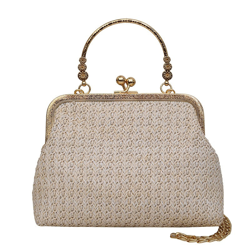 Damen elegante Handtasche im Makramee-Stil Nord Taschen