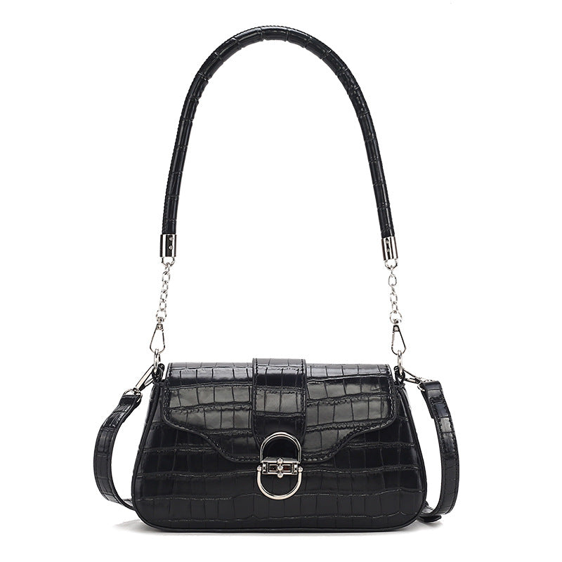 Damen Umhängetasche mit elegantem Kroko-Design und praktischem Schulterriemen Nord Taschen