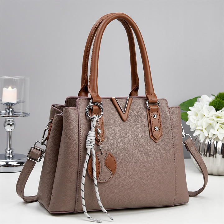 Damen elegante Henkeltasche mit abnehmbarem Schulterriemen Nord Taschen