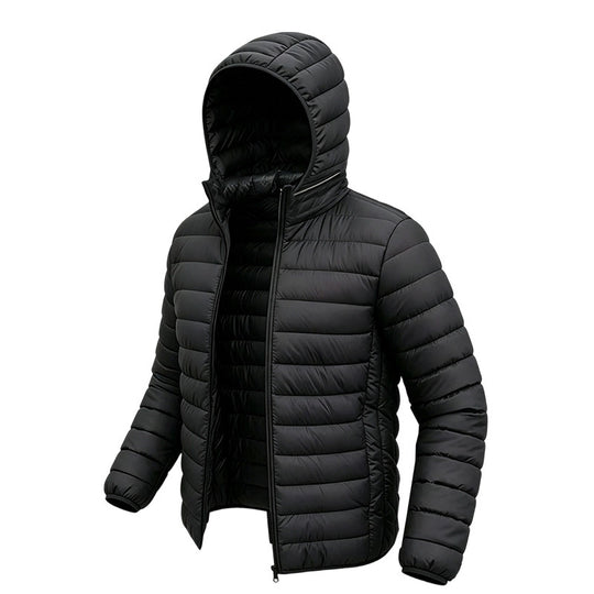 Herren Leichte Steppjacke mit Kapuze Nord Taschen