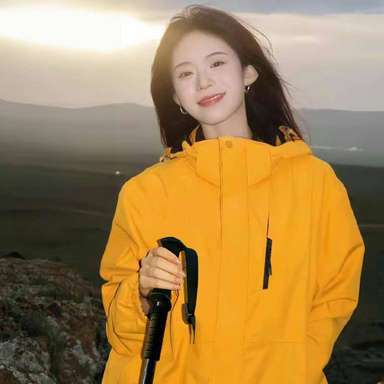 Damen Taillierte Softshelljacke mit Kapuze und Fleecefutter Nord Taschen