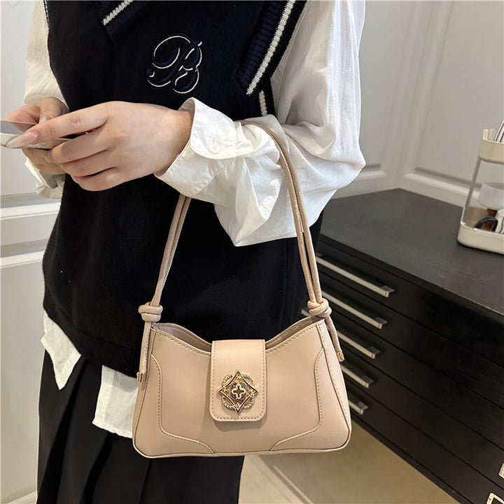 Damen elegante Schultertasche mit hochwertiger Metallverzierung Nord Taschen
