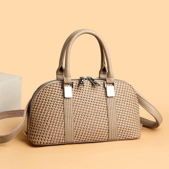 Damen modische Handtasche mit geflochtenem Design und verstellbarem Schulterriemen Nord Taschen