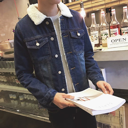 Herren Denimjacke mit kuscheligem Innenfutter Nord Taschen