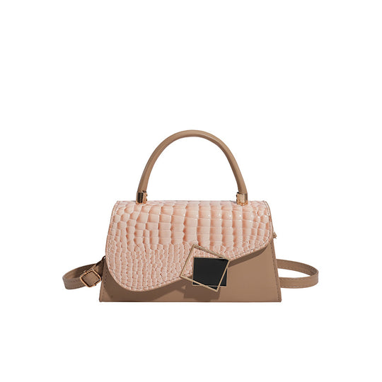 Damen elegante Umhängetasche mit Krokodilstruktur und abnehmbarem Schulterriemen Nord Taschen