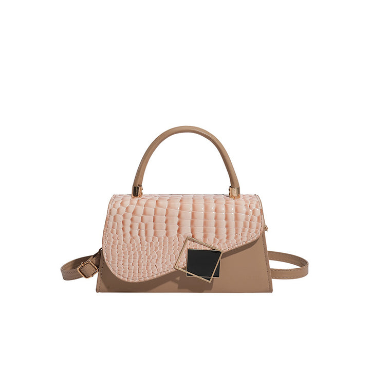 Damen elegante Umhängetasche mit Krokodilstruktur und abnehmbarem Schulterriemen Nord Taschen