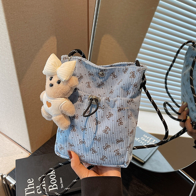 Damen Mini-Umhängetasche mit floralem Design Nord Taschen