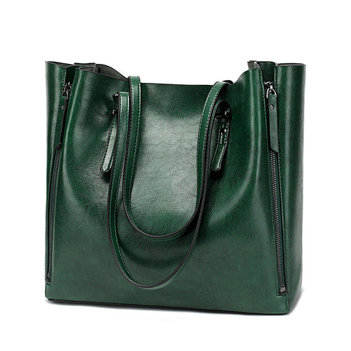 Damen Shopper-Tasche mit stilvollen Seitentaschen und praktischem Reißverschluss Nord Taschen