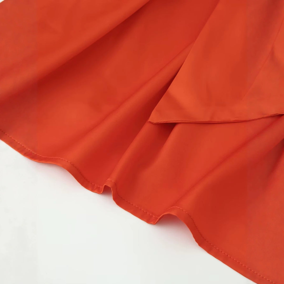 Damen Elegante Bluse mit Rückenfalten und Ballonärmeln Nord Taschen