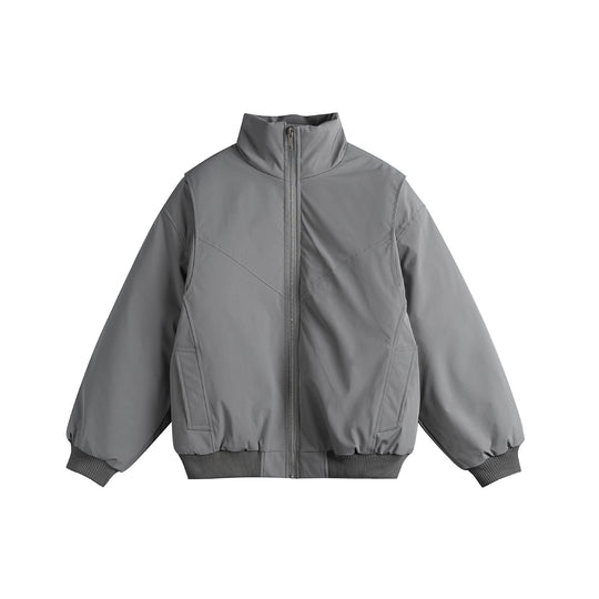 Damen Gefütterte Boxy‑Bomberjacke mit hohem Stehkragen und diagonal gesteppter Optik Nord Taschen