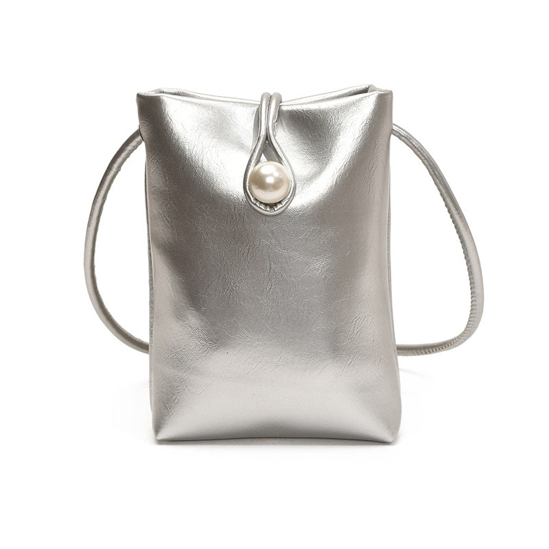 Damen elegante Handtasche mit perlenverziertem Verschluss Nord Taschen