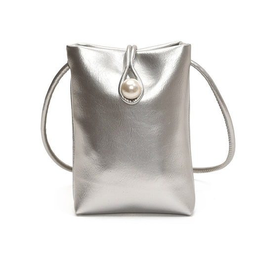 Damen elegante Handtasche mit perlenverziertem Verschluss Nord Taschen
