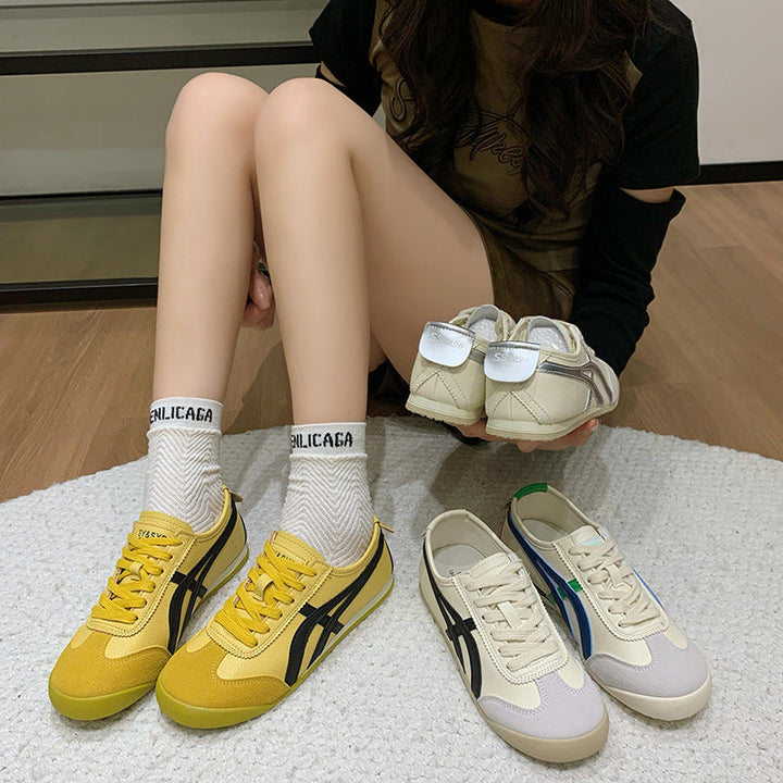 Damen Sportliche Sneakers im Retro-Design mit kontrastierenden Farbakzenten Nord Taschen