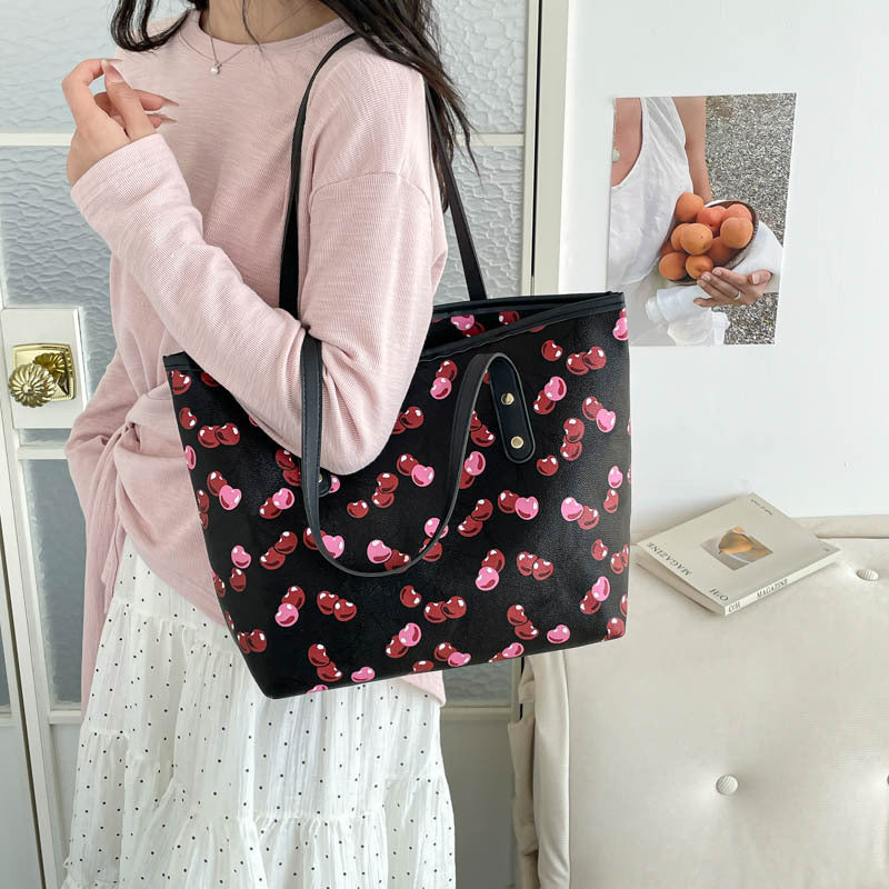 Damen Tote-Bag mit fruchtigem Kirschmotiv Nord Taschen